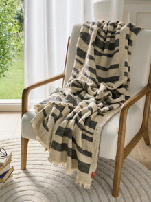 Decke Jana Creme/Grau