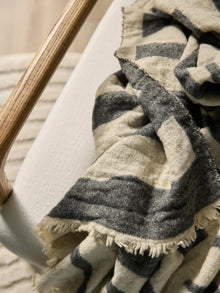 Decke Jana Creme/Grau