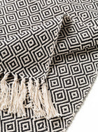 Cotton blanket Jasmin Black