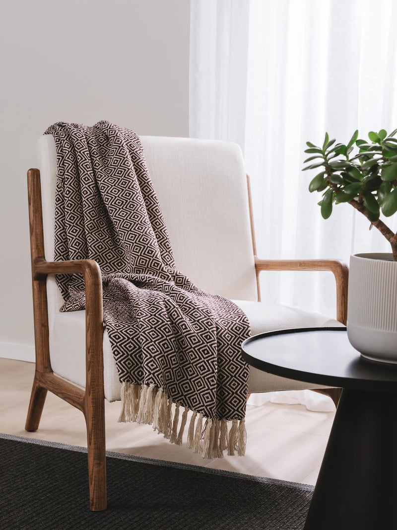 Cotton blanket Jasmin Brown