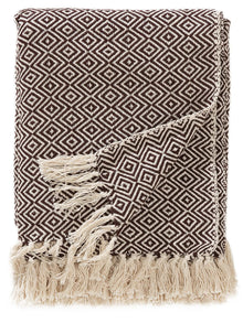 Cotton blanket Jasmin Brown