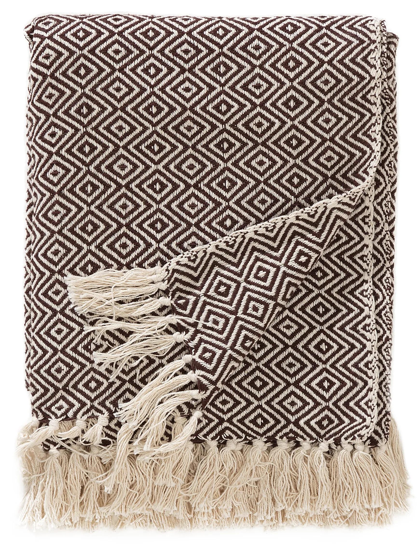 Cotton blanket Jasmin Brown