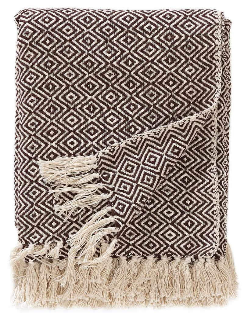 Cotton blanket Jasmin Brown