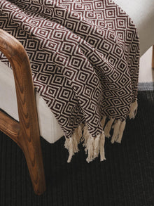 Cotton blanket Jasmin Brown