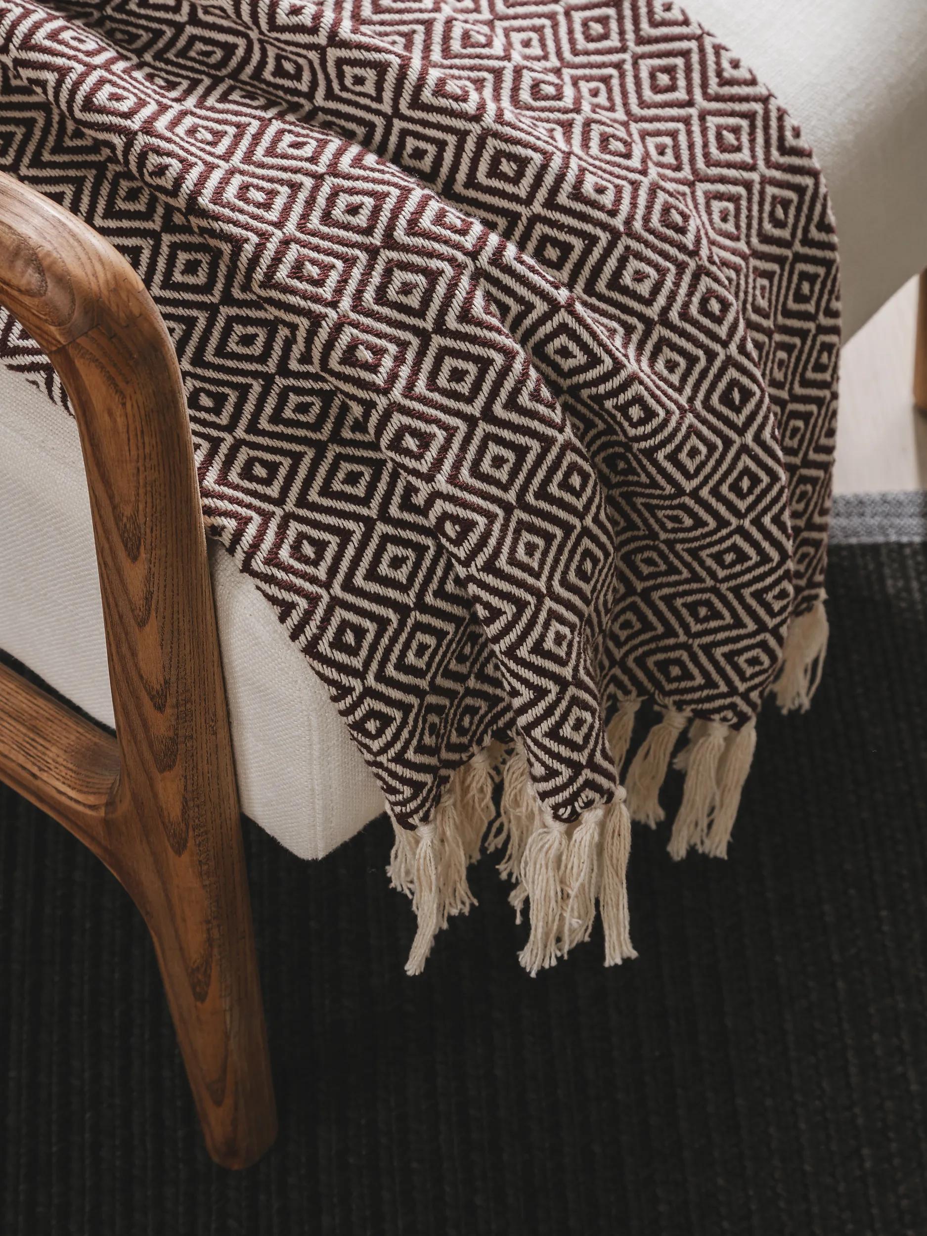 Cotton blanket Jasmin Brown
