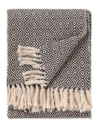 Cotton blanket Jasmin Black