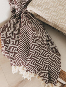 Cotton blanket Jasmin Brown
