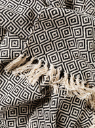 Cotton blanket Jasmin Black