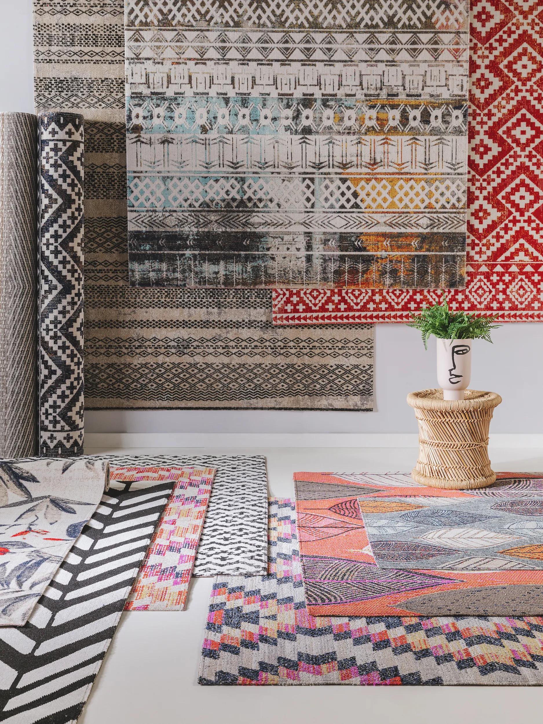 In- & Outdoor Rug Jerry Multicolour/Grey