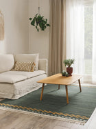 Wool Rug Jivan Dark Green
