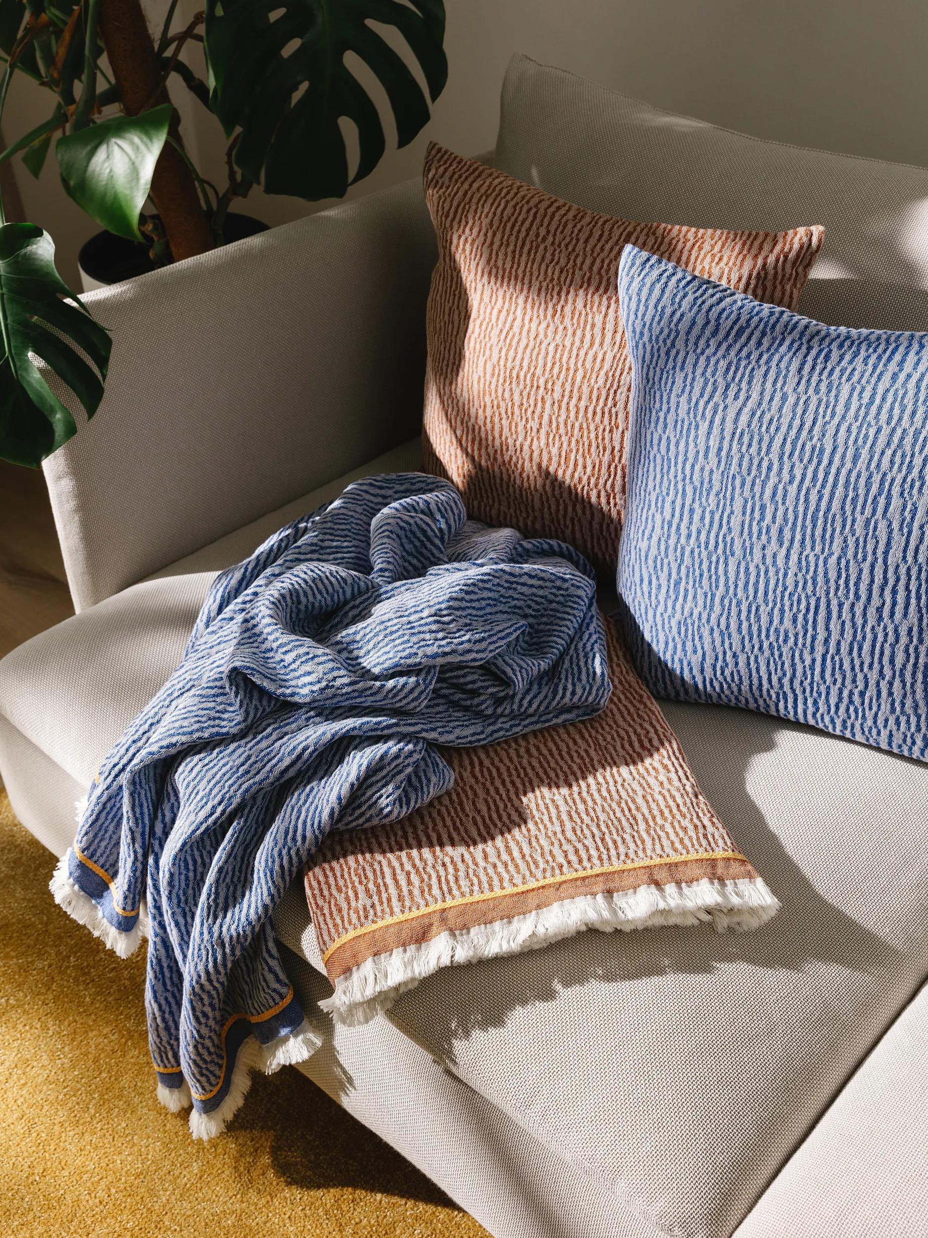 Cotton blanket Joao Blue