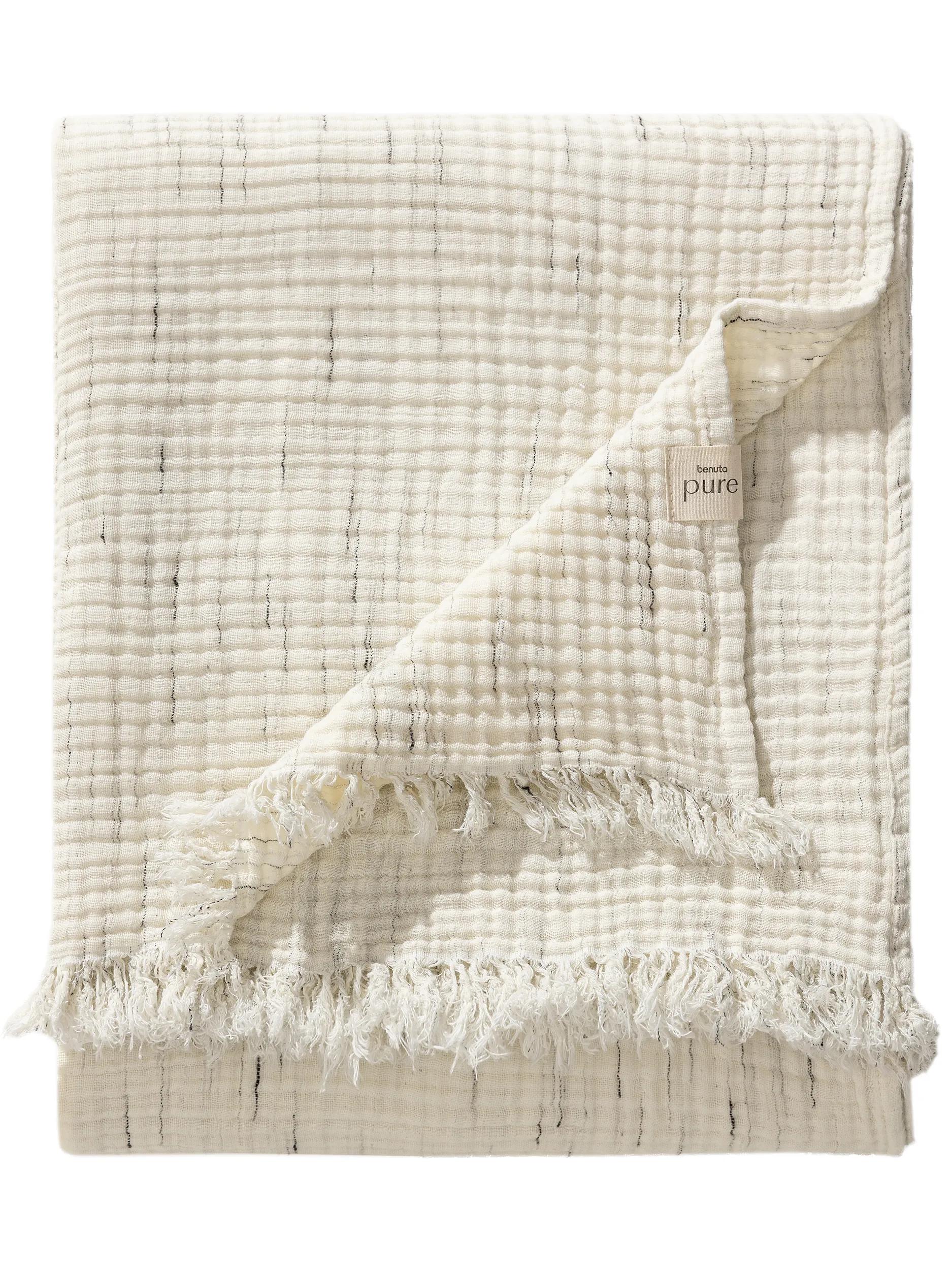 Cotton blanket Jona Cream