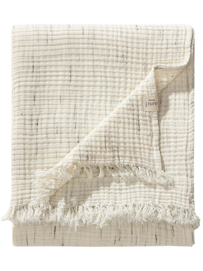 Cotton blanket Jona Cream