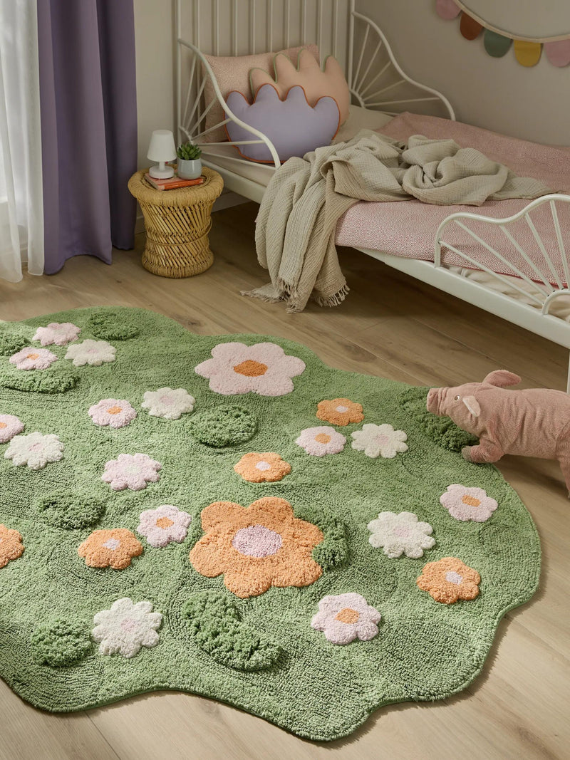 Washable Kids Rug Sebastian Multicolour/Green