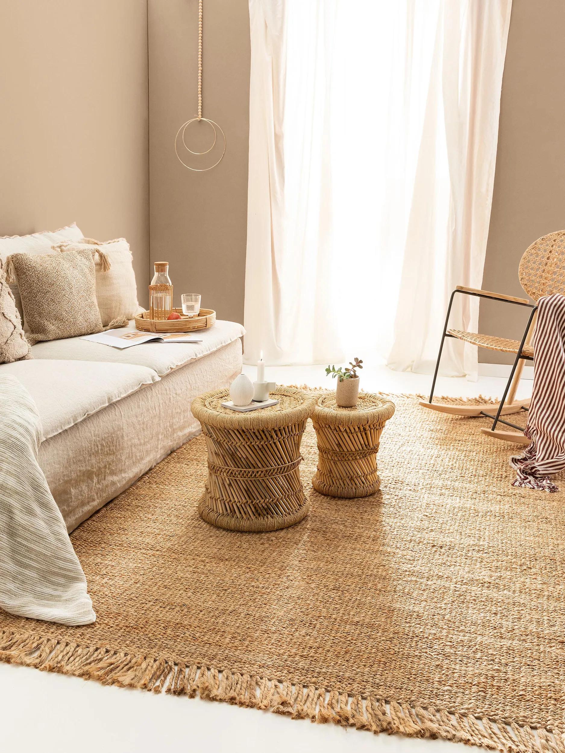 Jute Rug Jork Light Brown