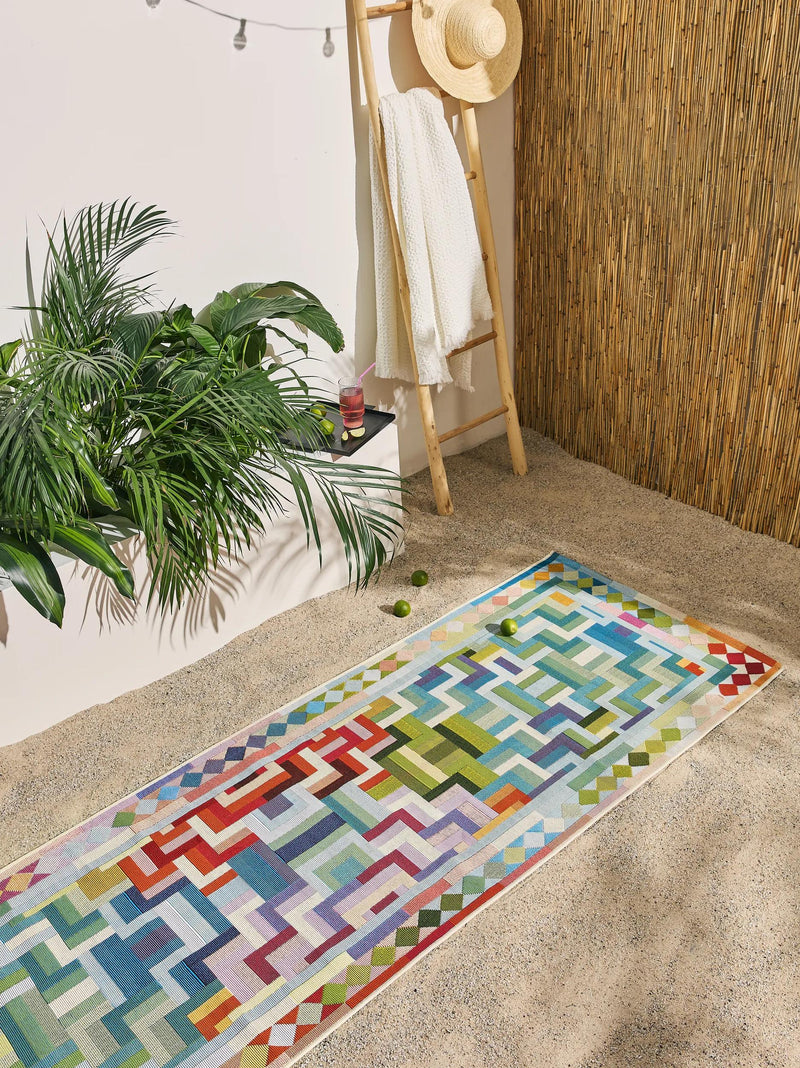 In- & Outdoor Läufer Jovis Mehrfarbig/Orange