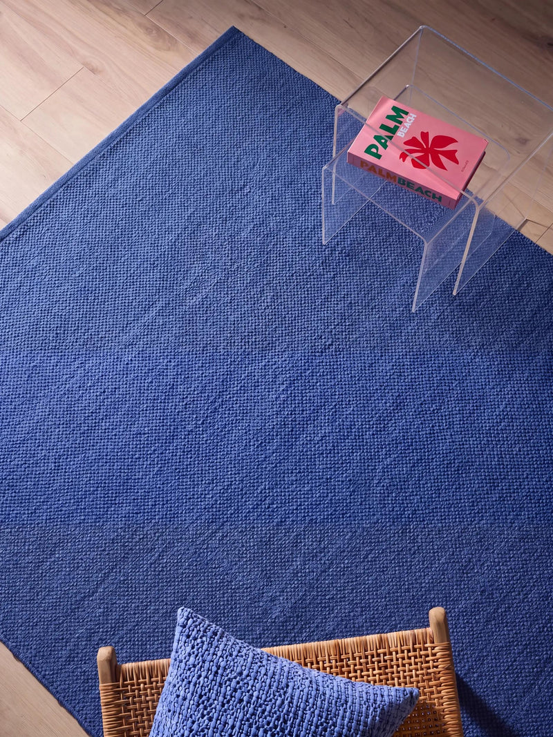 Cotton Rug Joy Dark Blue
