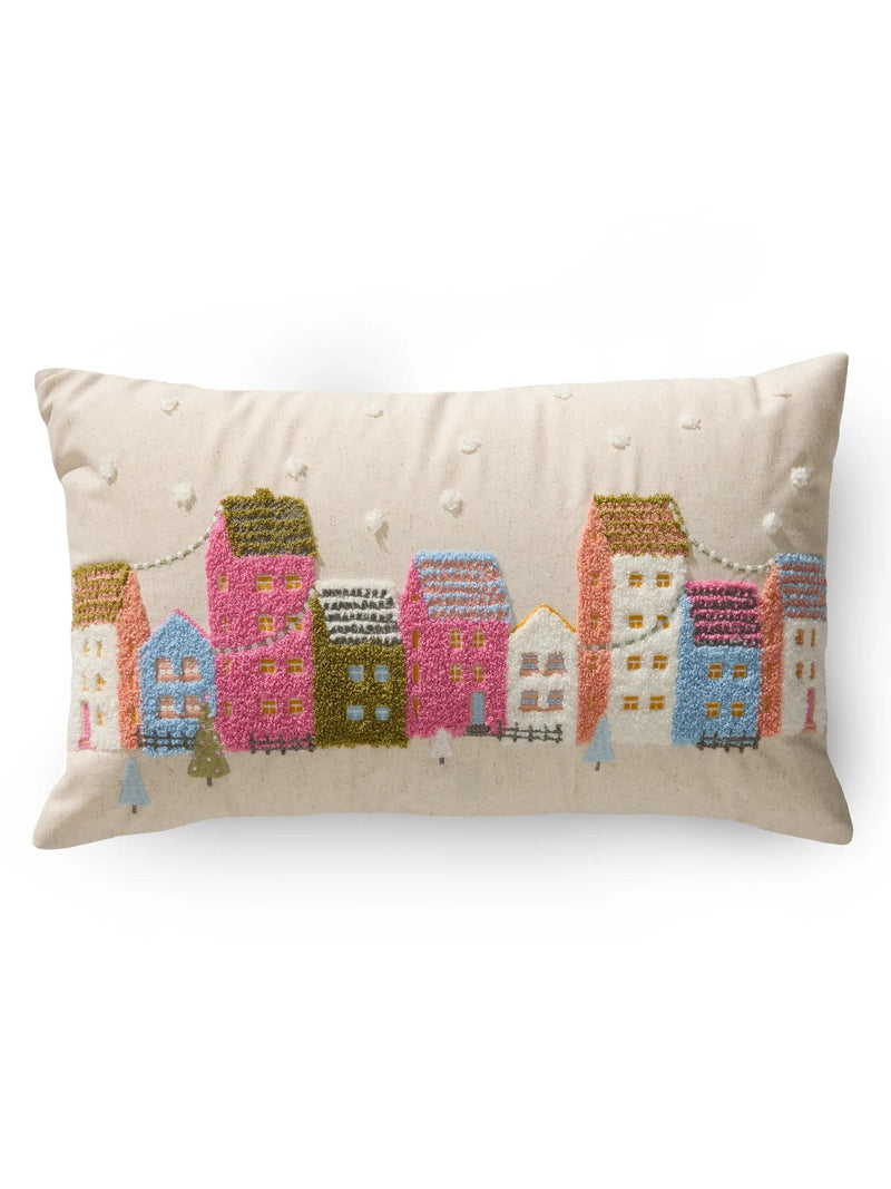 Christmas Cushion Joyful Cream