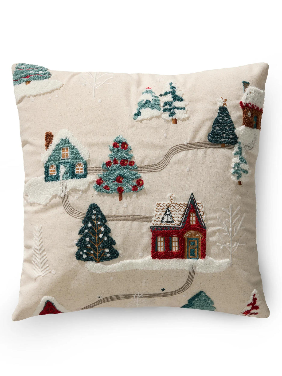 Christmas Cushion Joyful White