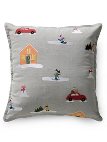Christmas Cushion Joyful Blue