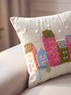 Christmas Cushion Joyful Cream