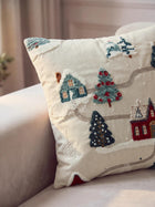 Christmas Cushion Joyful White