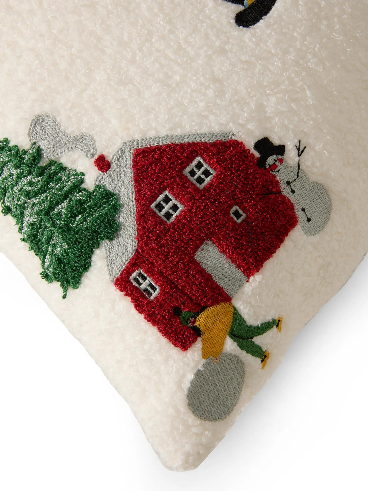 Christmas Cushion Joyful White