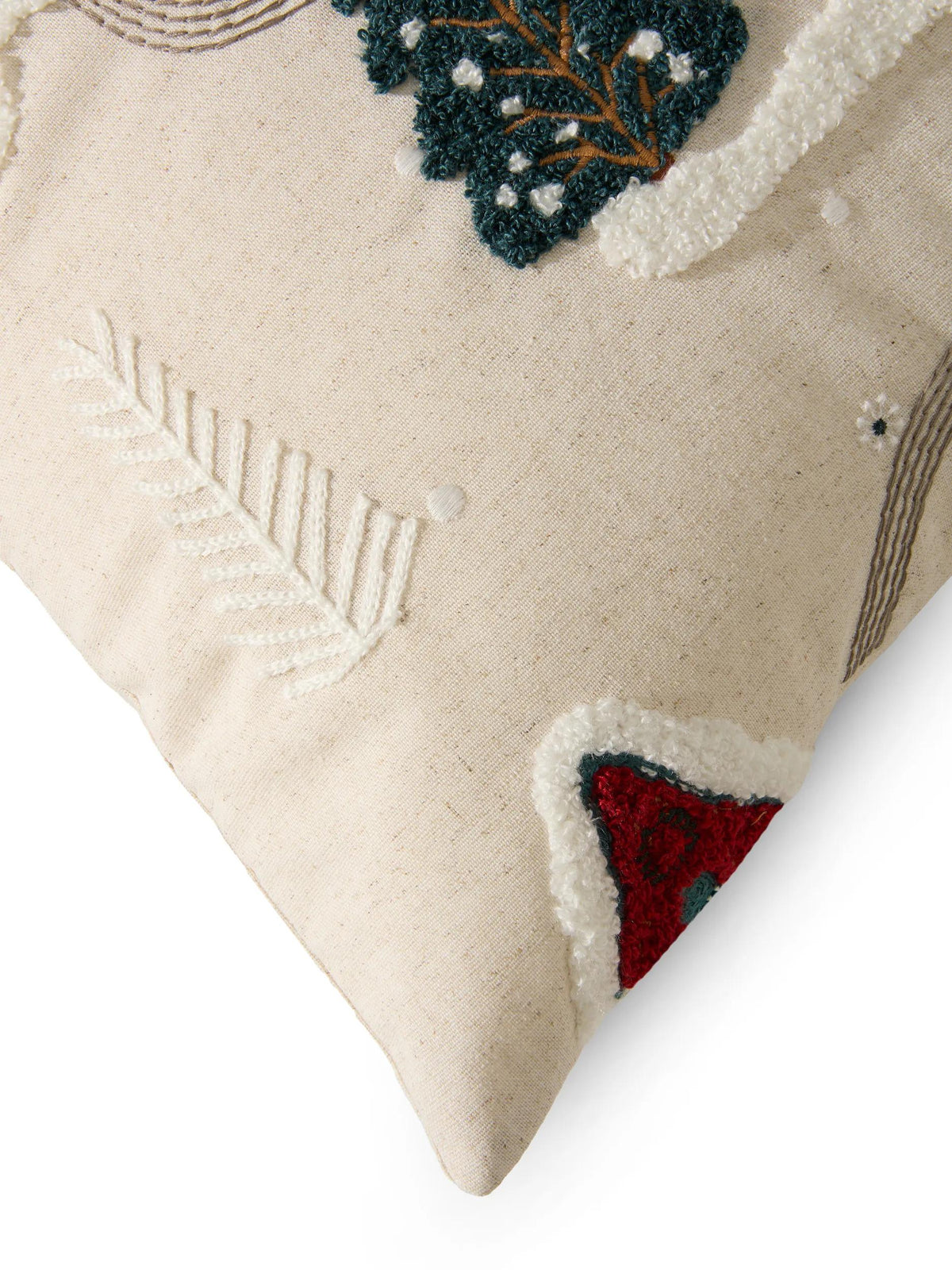 Christmas Cushion Joyful White