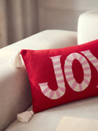Christmas Cushion Joyful Red