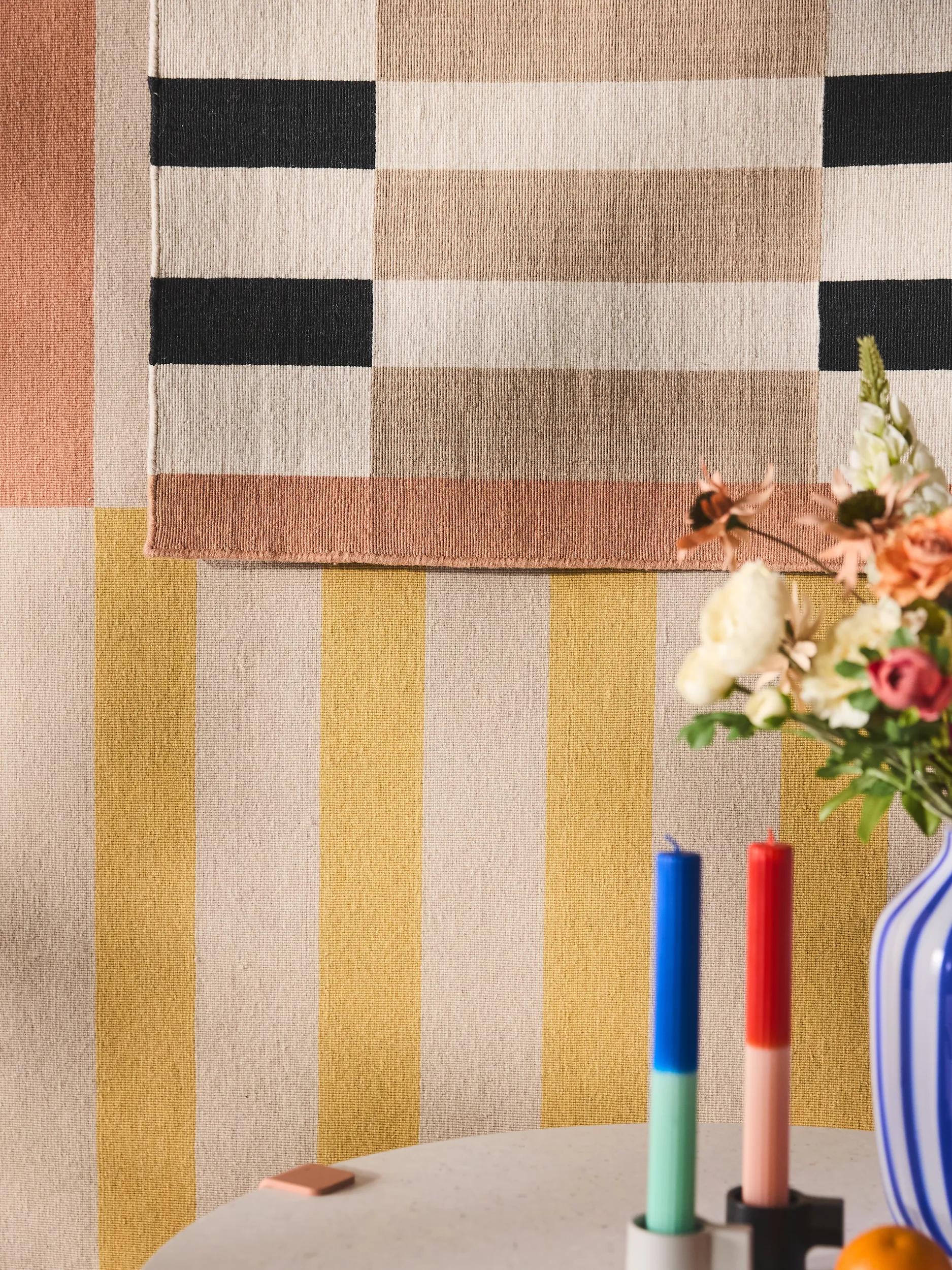 Flat Weave Rug Judith Multicolour/Yellow
