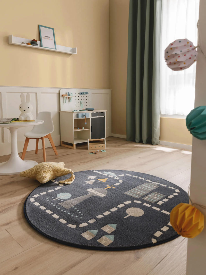 Kids rug Juno Blue