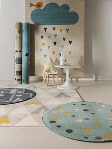 Kids rug Juno Blue