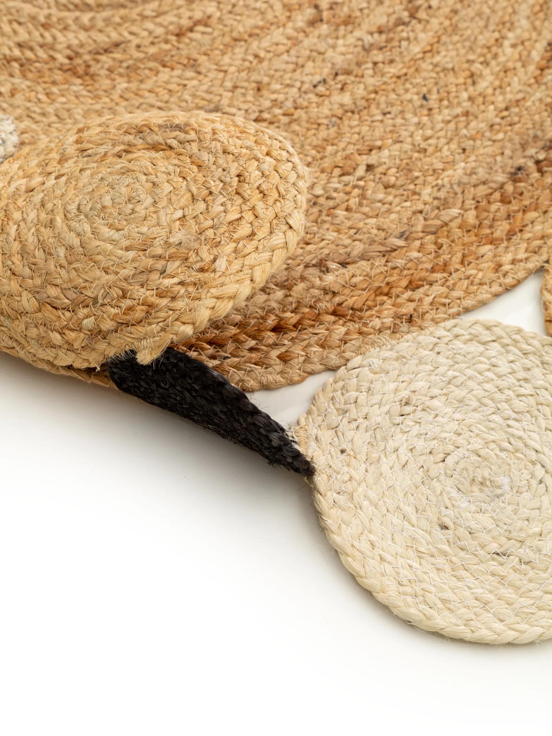 Jute Rug Jutta Light Brown/Black