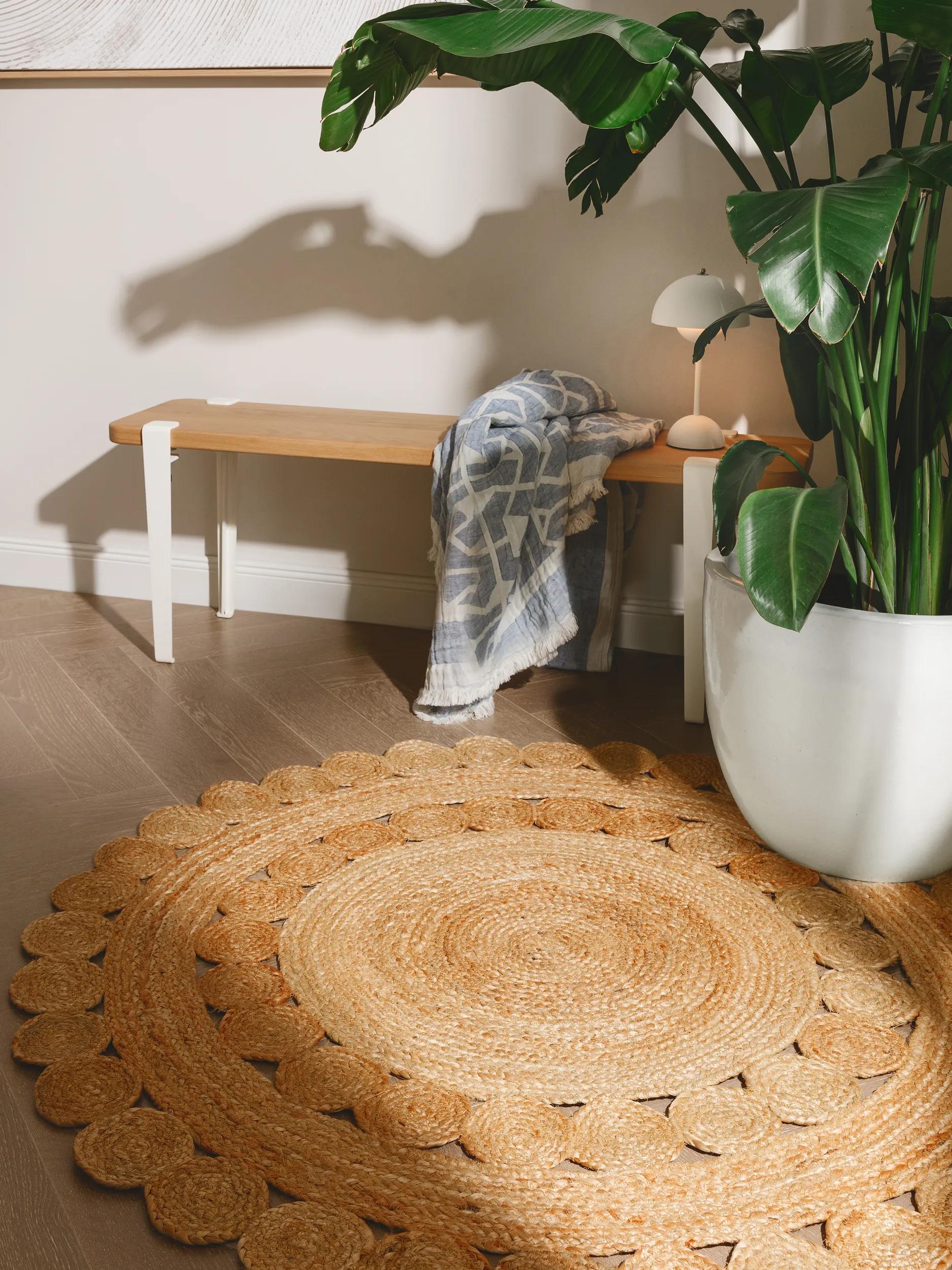 Jute Rug Jutta Light Brown