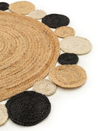 Jute Rug Jutta Light Brown/Black