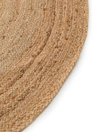 Juteteppich Oval Jutta Hellbraun