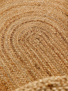 Juteteppich Oval Jutta Hellbraun