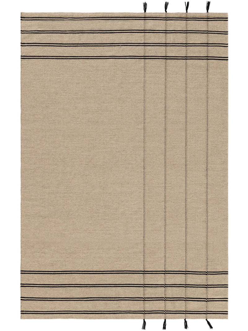 Wool Rug Kambiz Beige/Black