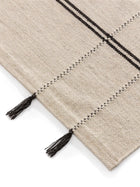 Tapis en laine Kambiz crème/charbon