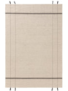 Tapis en laine Kambiz crème/charbon