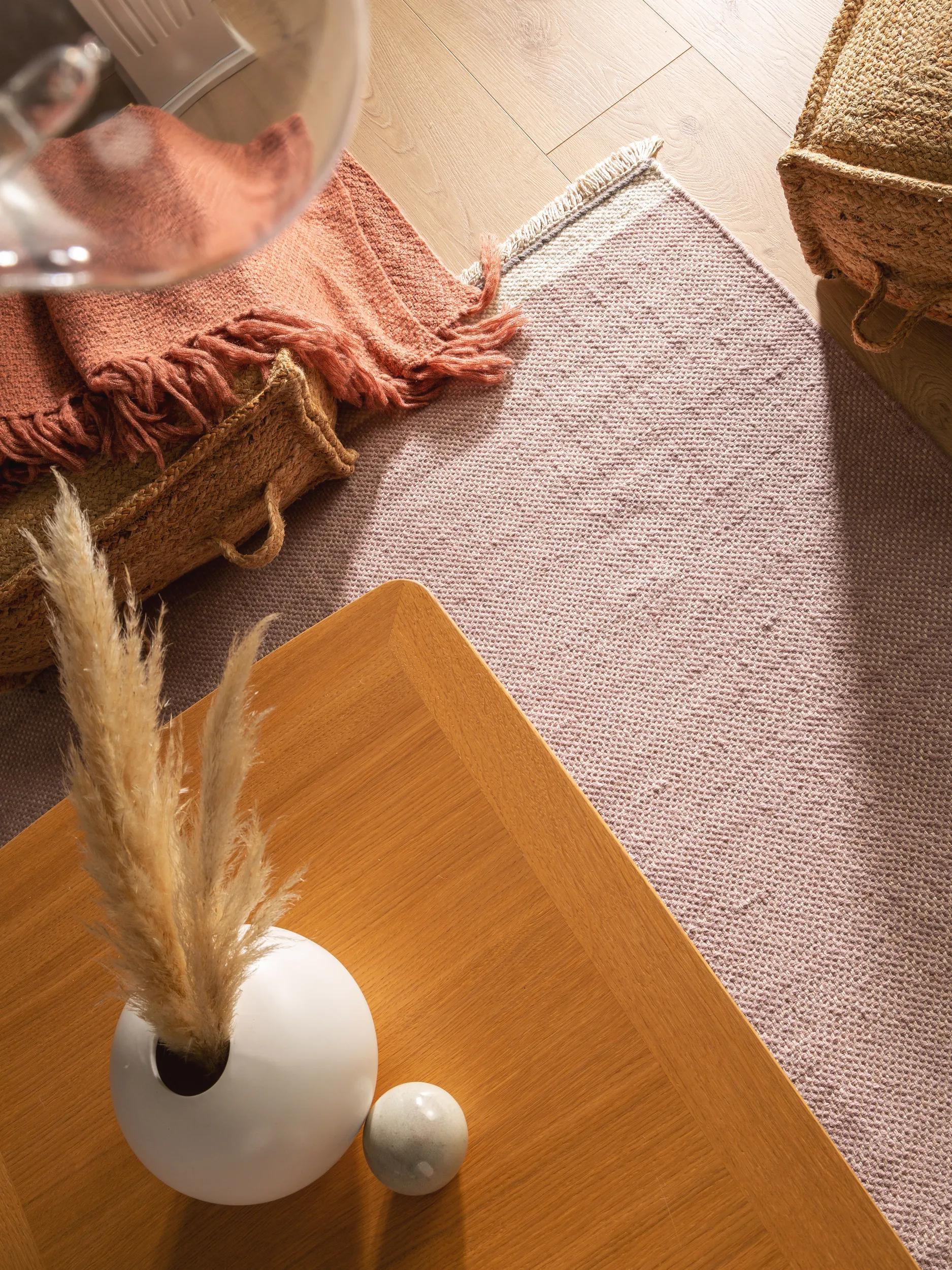 Wool Rug Karla Pink