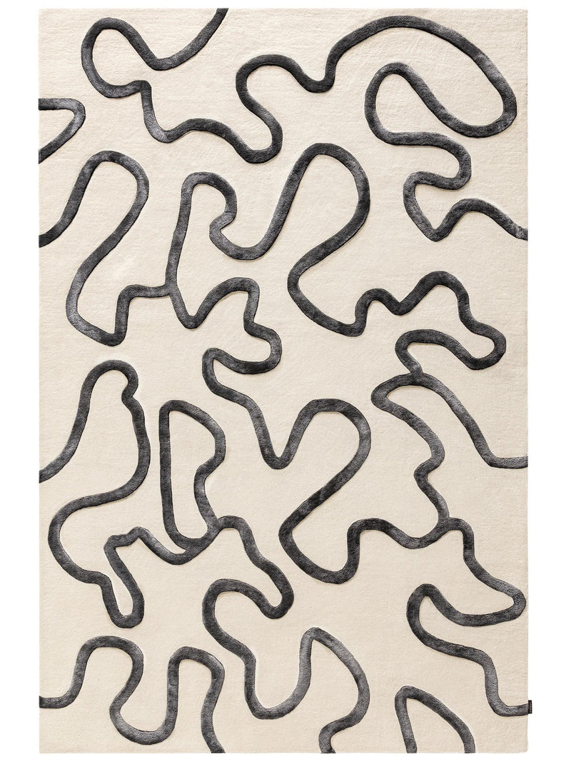 Rug Keith Black/White