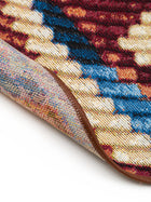 Tapis rond intérieur et extérieur Kenya multicolore