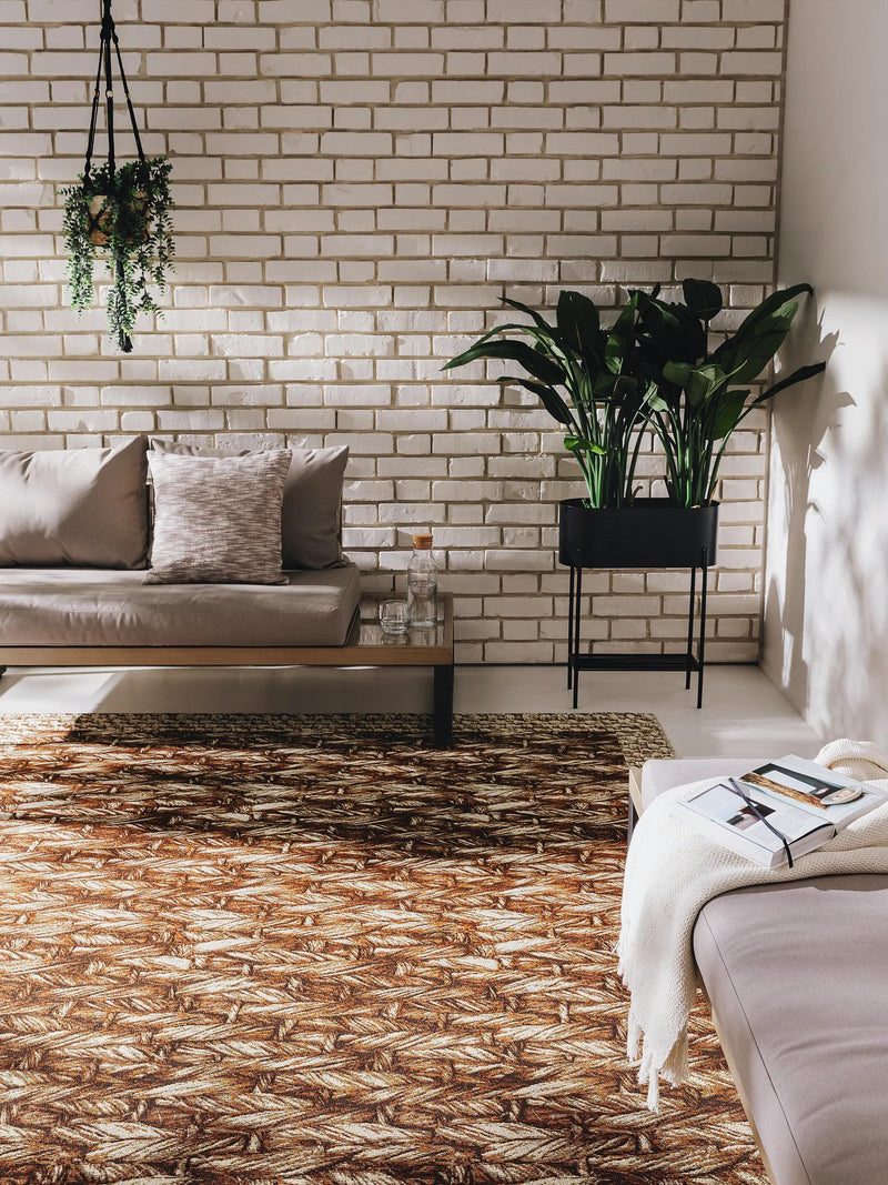 Alfombra para interior y exterior Kenya crema/beige