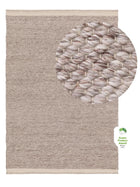 Rug made from recycled material Kiah Cream/Taupe