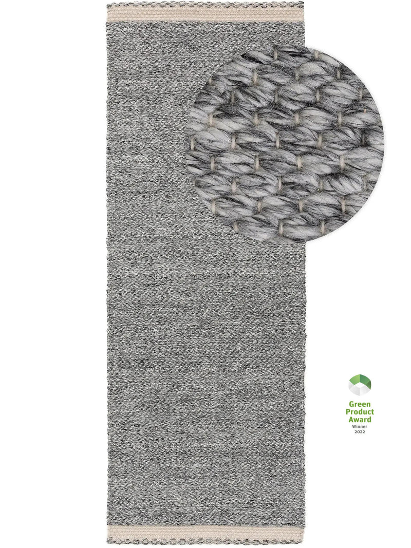 Rug made from recycled material Kiah Grey