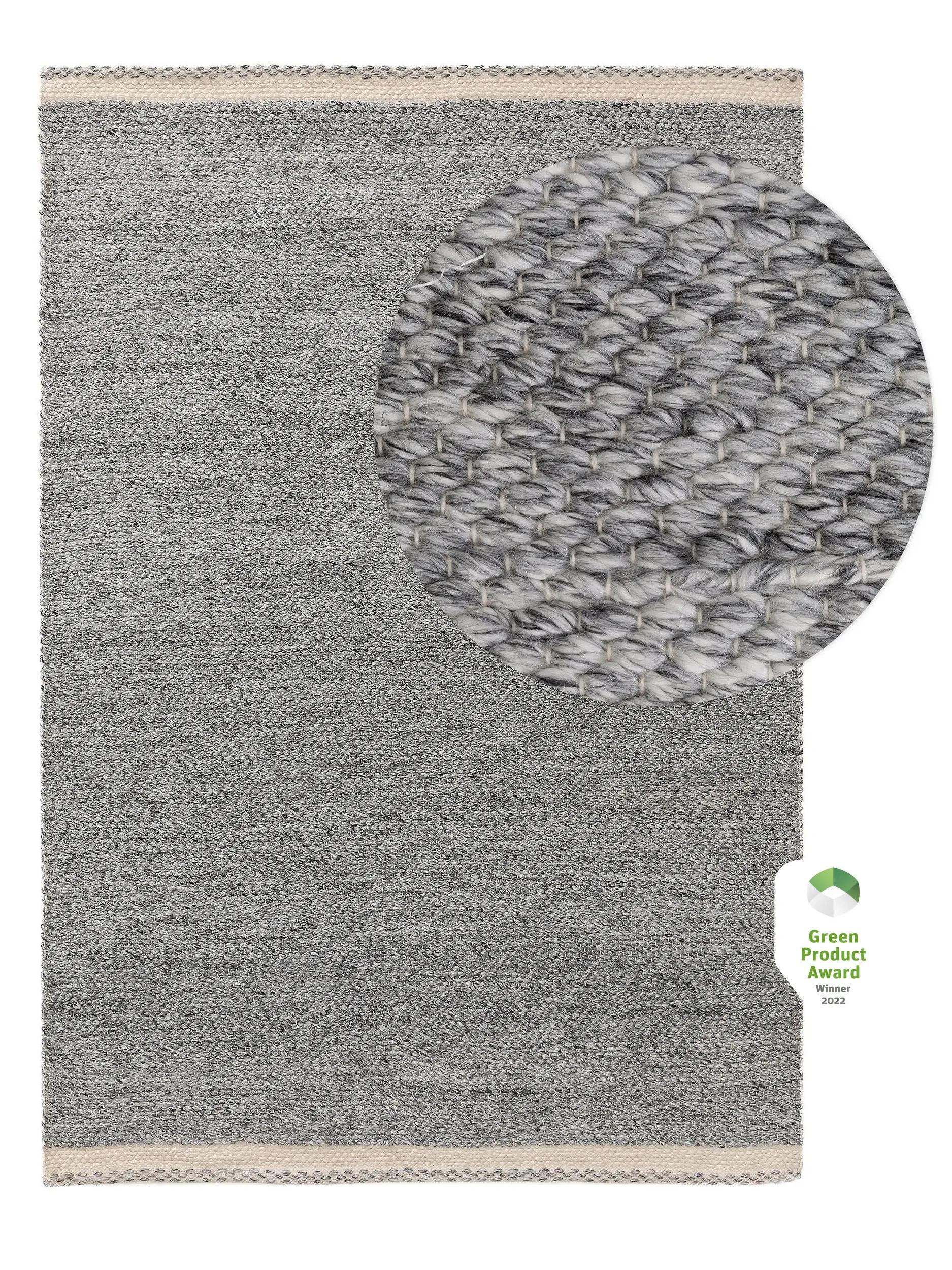 Rug made from recycled material Kiah Grey