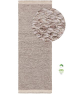 Rug made from recycled material Kiah Cream/Taupe