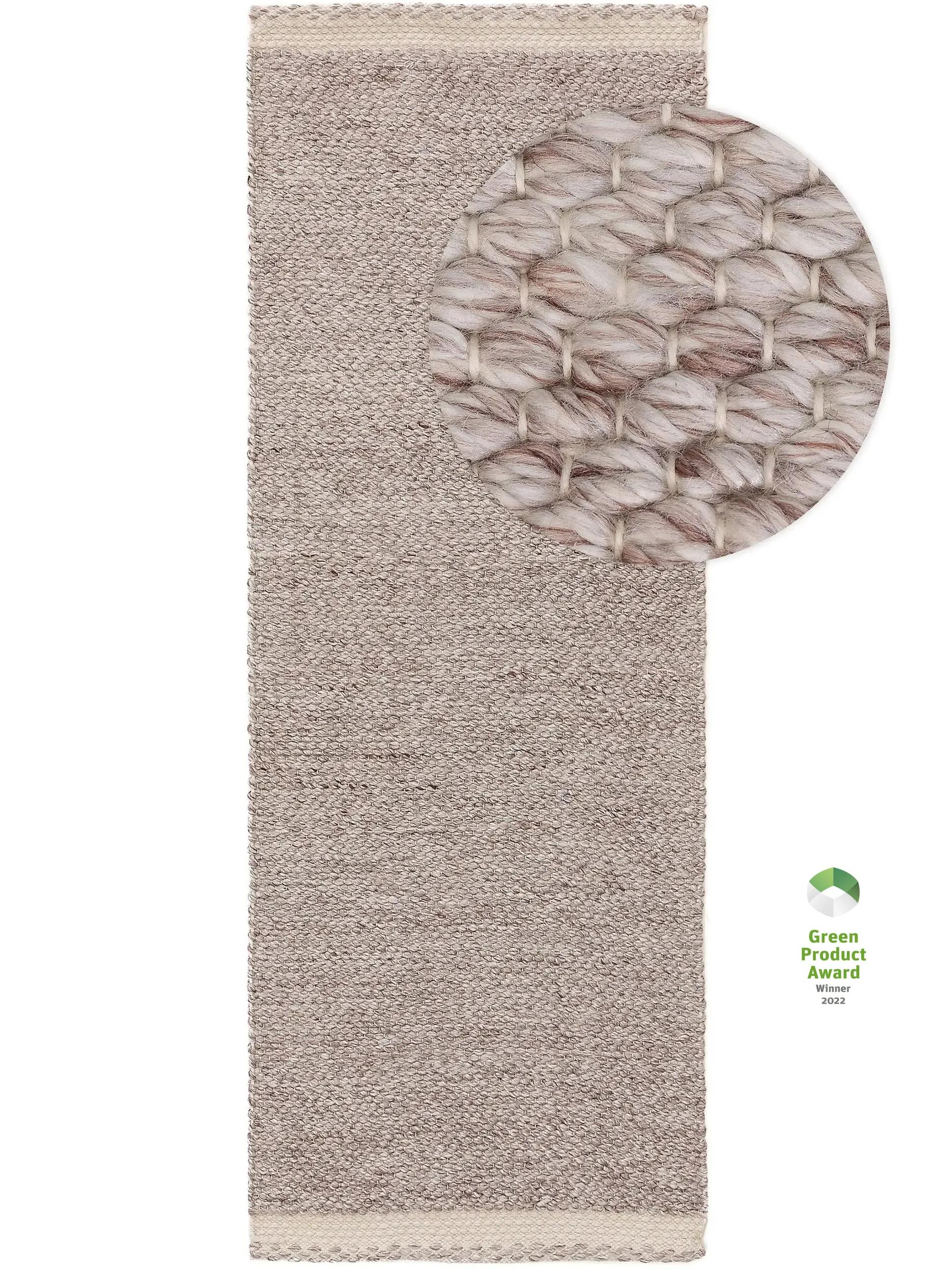 Rug made from recycled material Kiah Cream/Taupe