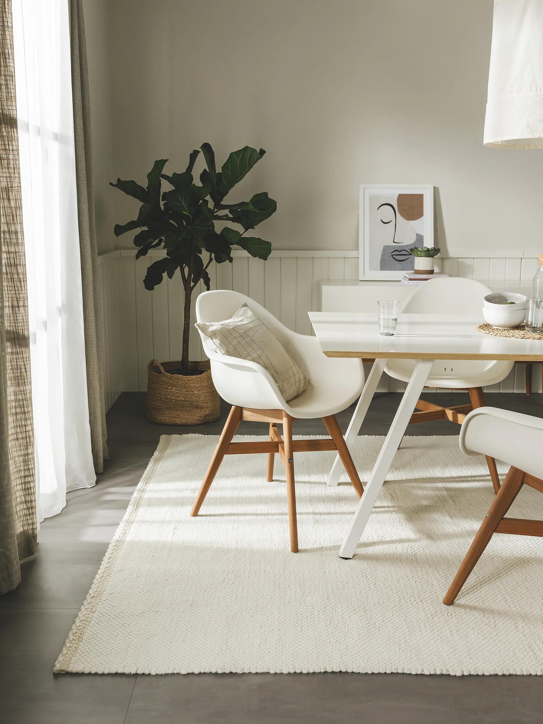 Rug made from recycled material Kiah Cream